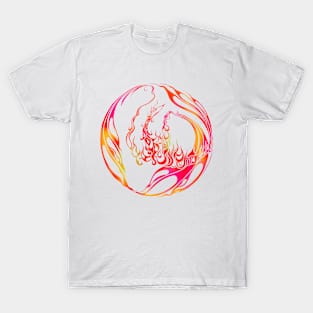 Phoenix Line Art T-Shirt